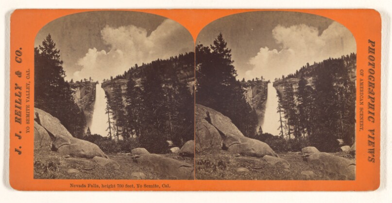 Nevada Falls, height 700 feet, Yo Semite, Cal.