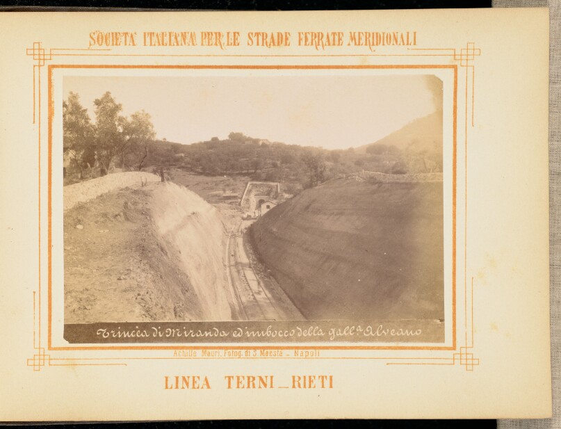Trincea di Miranda ed imbocco della galleria Olevano