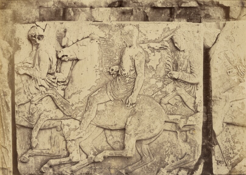[Athens - sculptural fragment, Parthenon frieze]