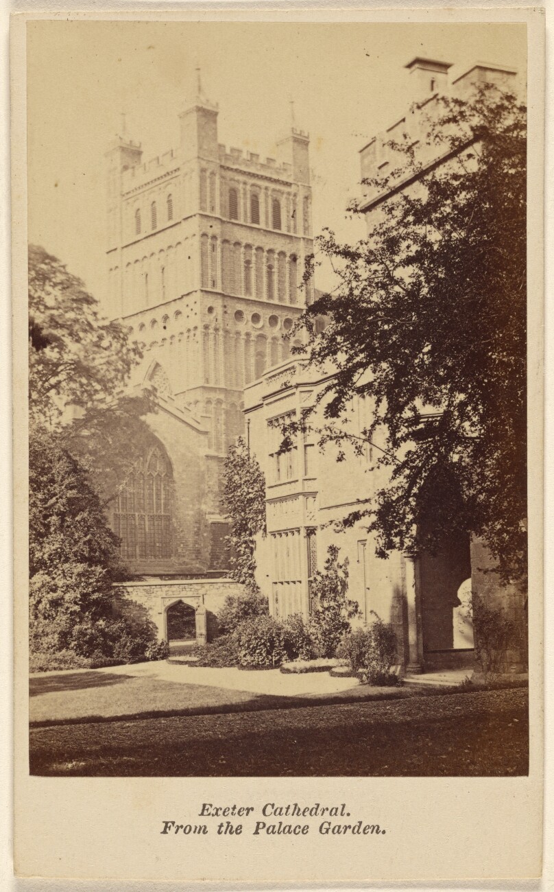 Exeter Cathedral. From the Palace Garden.
