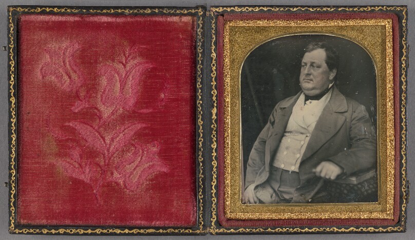 [Portrait of a portly fellow, seated]