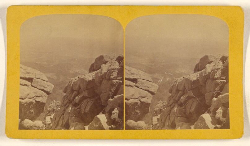 The Bottomless Pit, From the Summit of Pike's Peak, looking North.