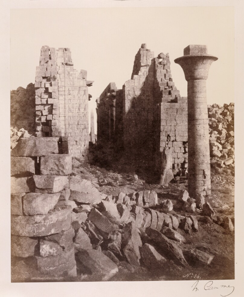 Column and Obelisk from the Temple of Amon, Karnak