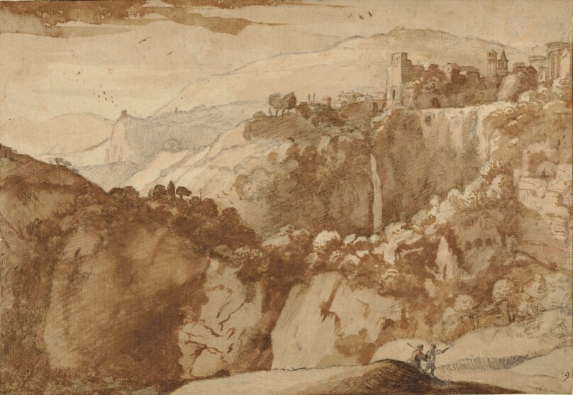 View of Tivoli (recto); View of Tivoli (verso)