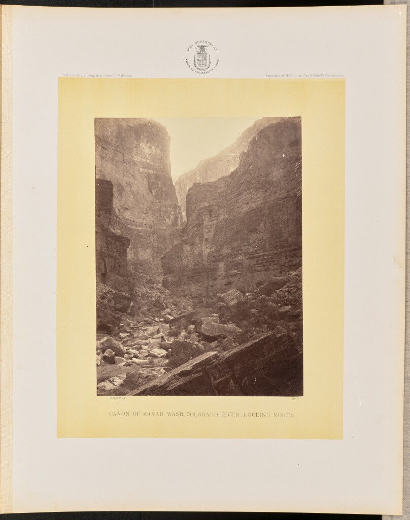 Cañon of Kanab Wash, Colorado River, Looking North