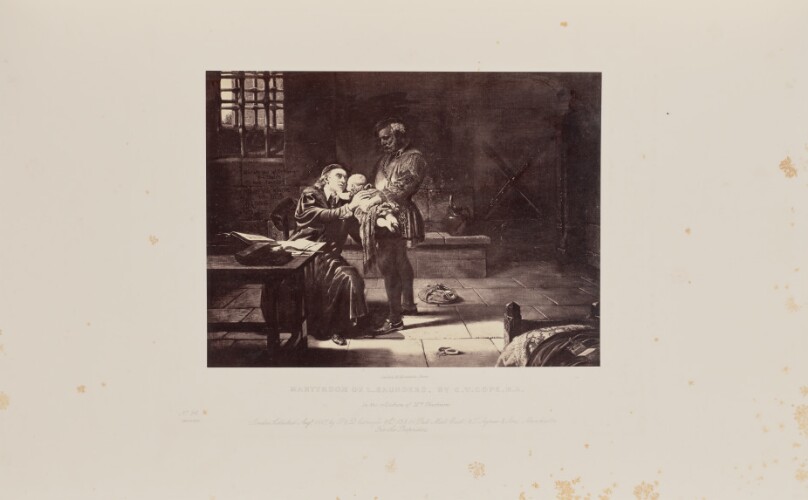 Martyrdom of L. Saunders, by C.W. Cope, R.A.