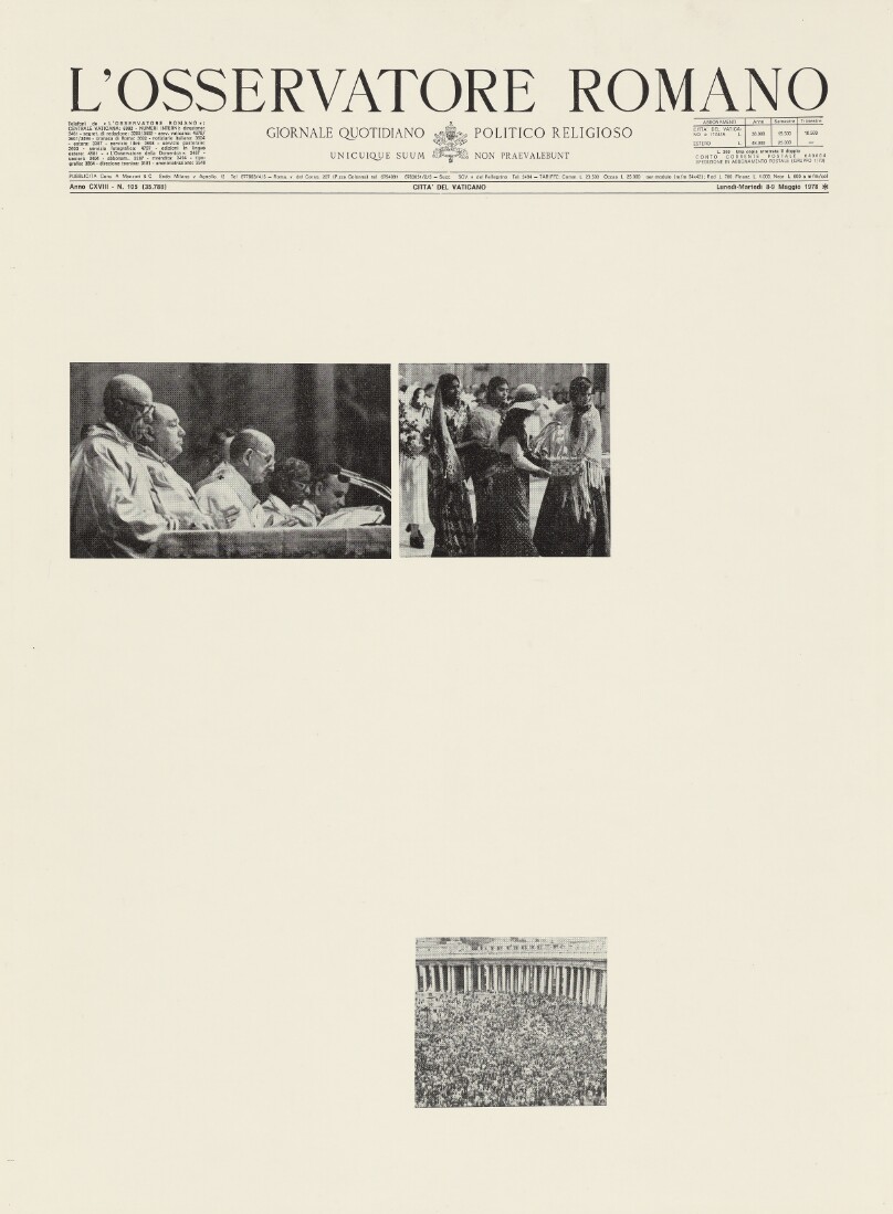 Osservatore Romano, March 17 - May 10, 1978 (Detail)
