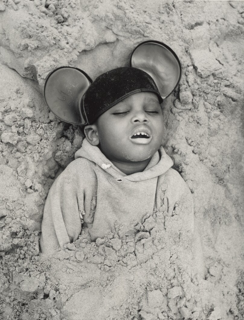 Child Buried in the Sand, Coney Island, New York