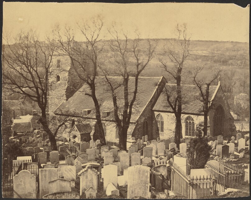 [View of a Church from a Graveyard]