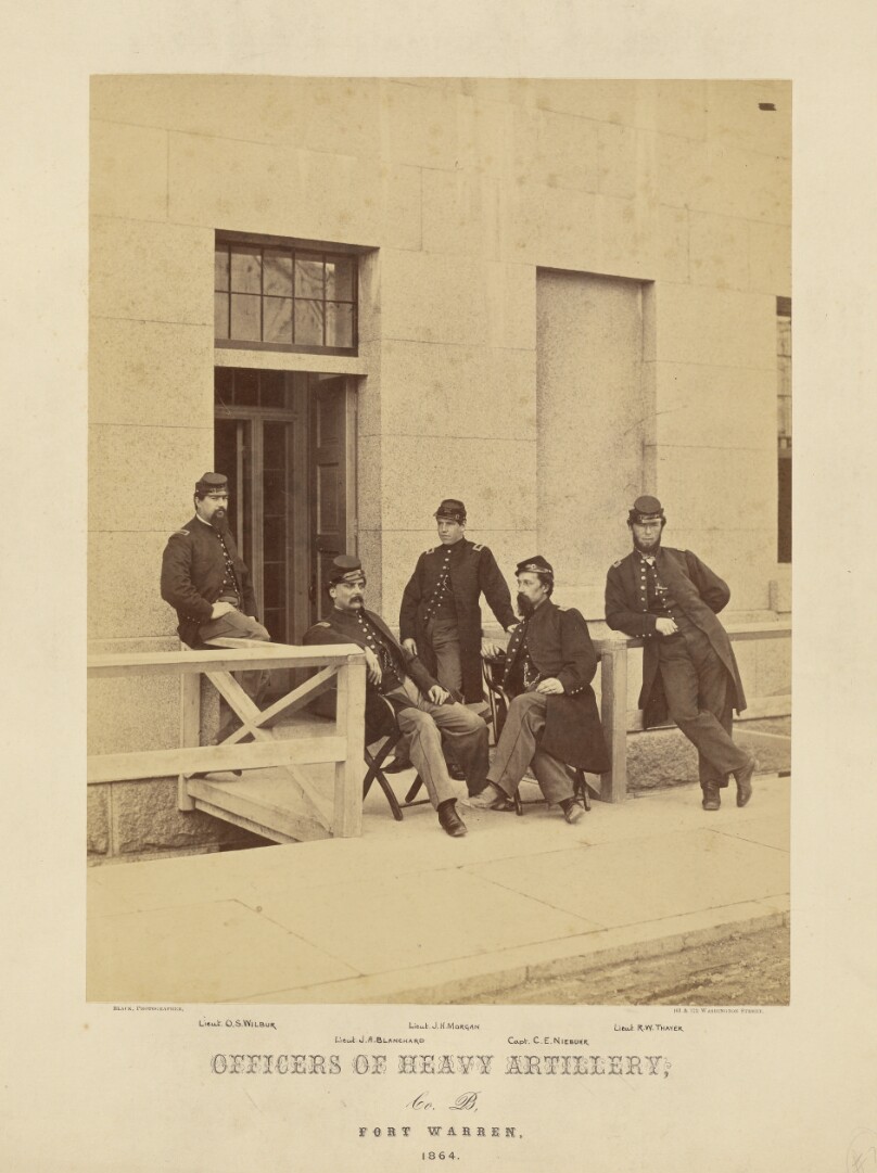 Officers of Heavy Artillery, Company B, Fort Warren