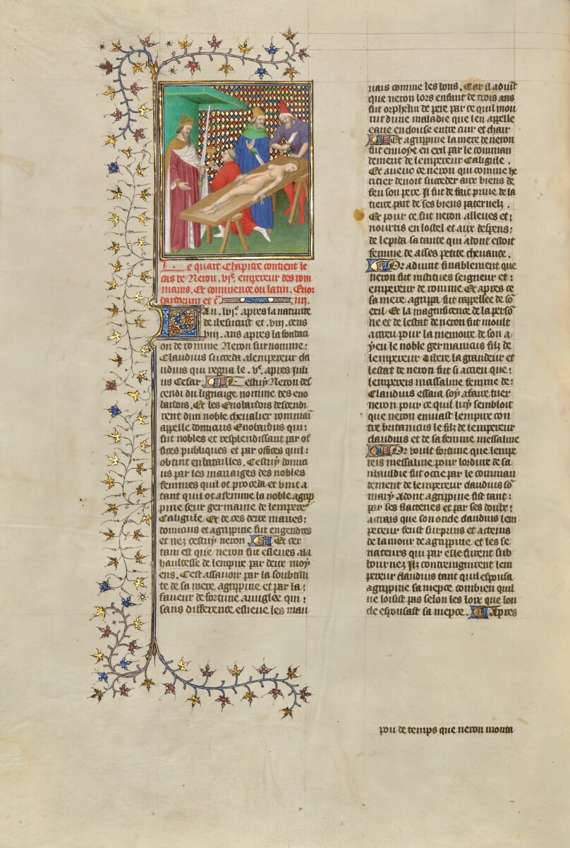 Nero Pauses for a Drink during the Mutilation of His Mother's Body