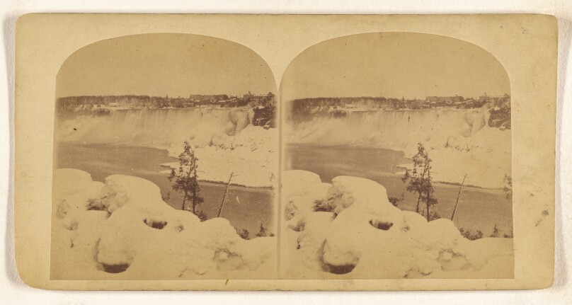 Niagara - American Fall in winter, from the Canada side.