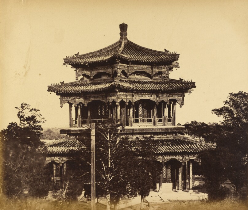[The Great Imperial Palace (Yuan Ming Yuan) Before the Burning, Pekin, October 18, 1860]