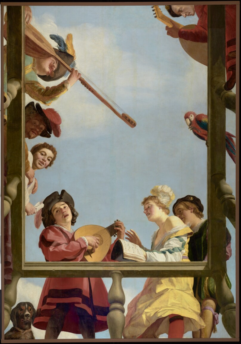 Musical Group on a Balcony