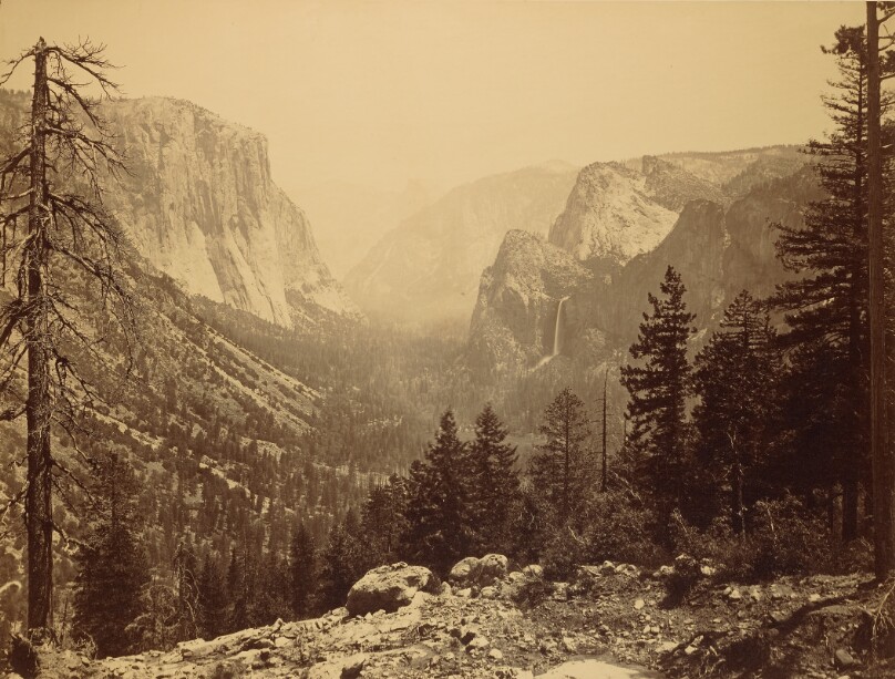 The Yosemite Valley from Inspiration Pt. Mariposa Trail / [General View of the Valley - from Inspiration Point]