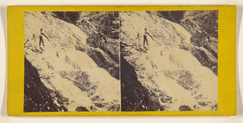 Hills and Dales of New England. Second Fall in Dan Taylor's Cataract, Sherburne, Vt.