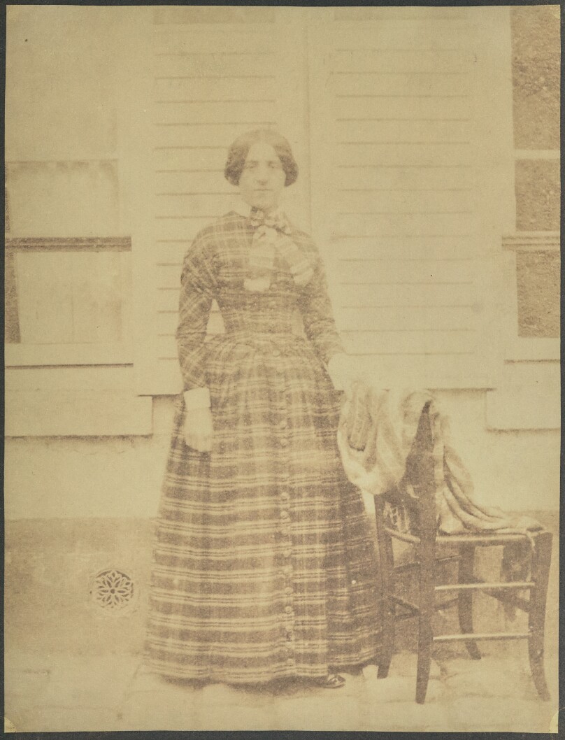 [Portrait of a Woman in a Checkered dress]