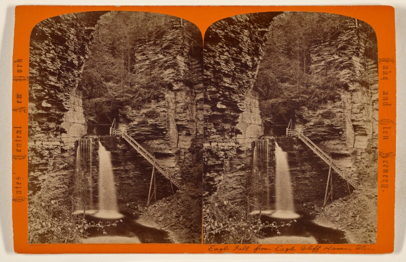 Eagle Fall from Eagle Cliff. [Havana Glen, N.Y.]