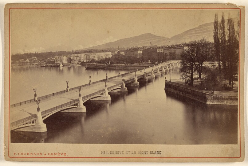Geneve et le Mont Blanc