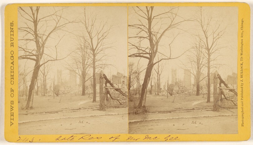 [Late Residence of Mr. McGee, Ruins of the Chicago Fire, 1871]