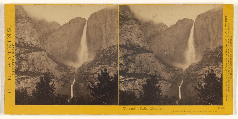 Yosemite Falls, 2630 feet, Yosemite Valley, Mariposa County, Cal.