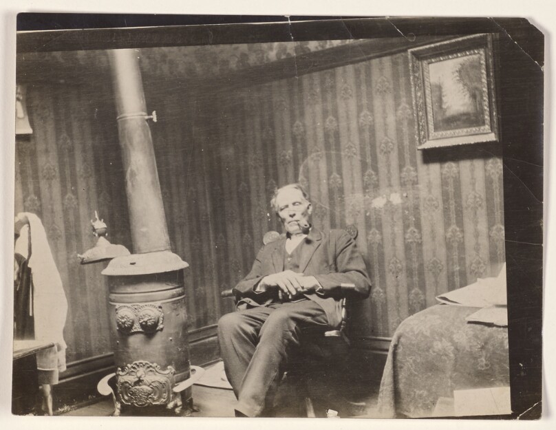 [Man smoking a pipe]