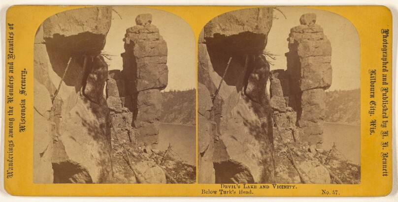 Below Turk's Head. [Devil's Lake, Wisconsin]