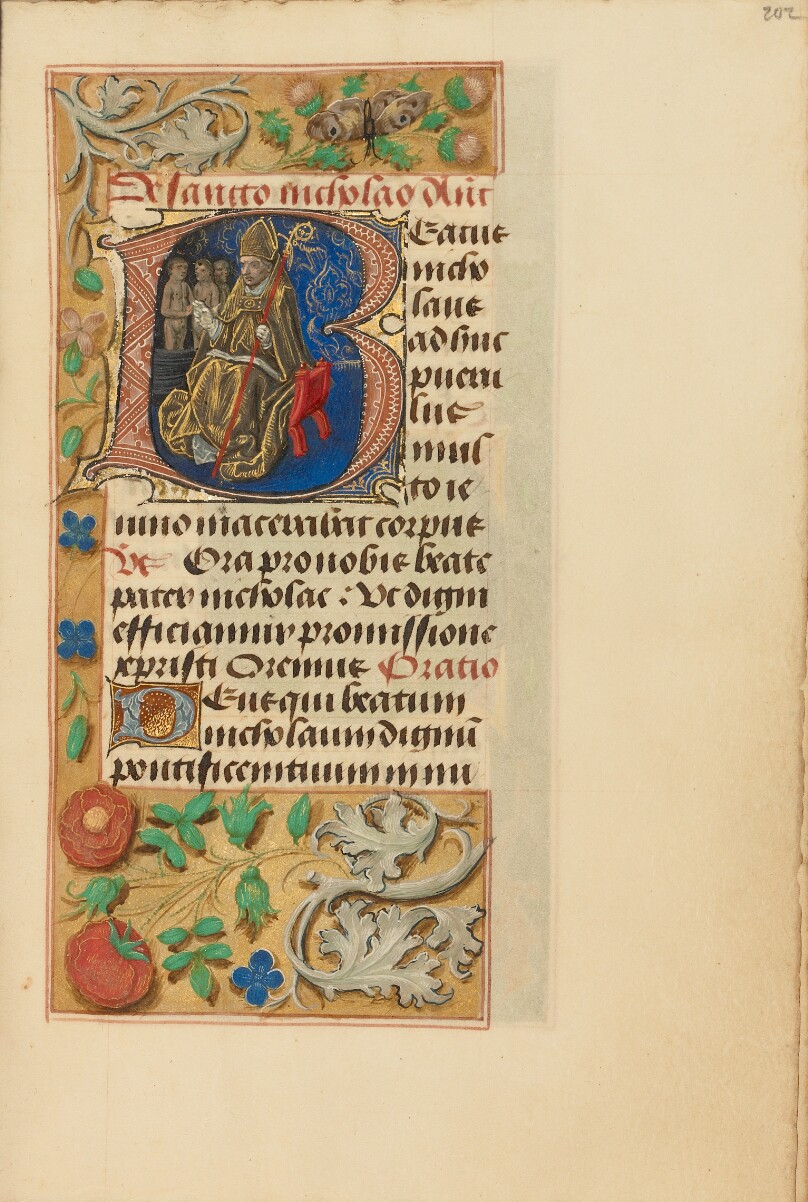 Initial B: Saint Nicholas