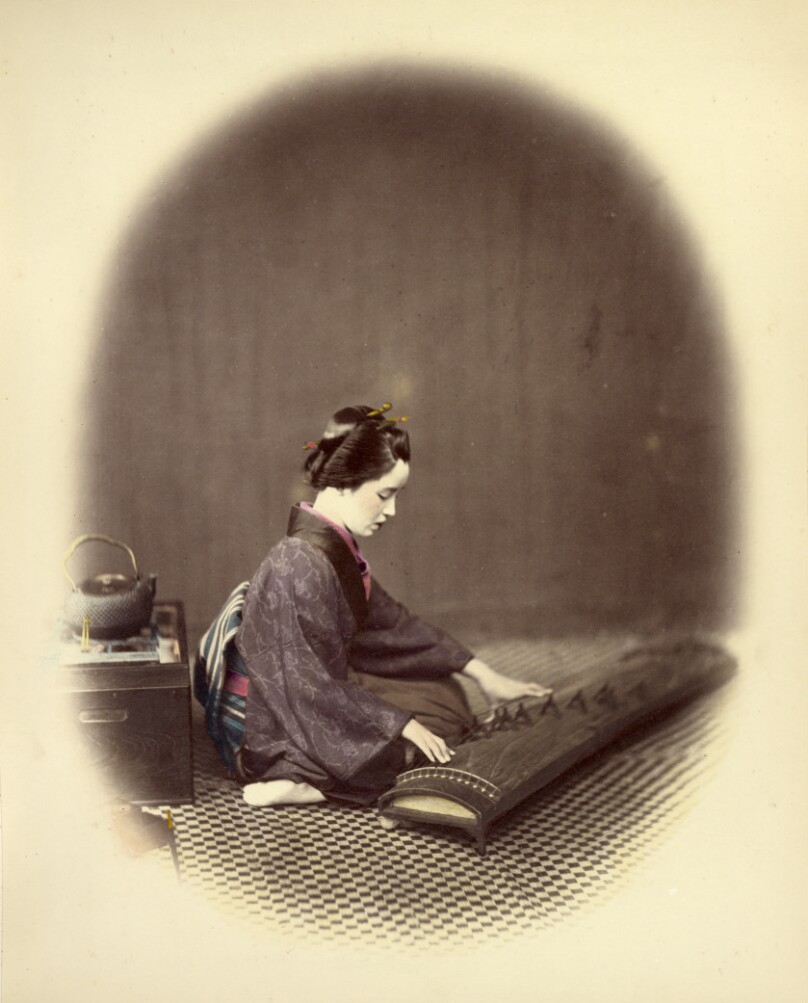 Girl Playing the Koto