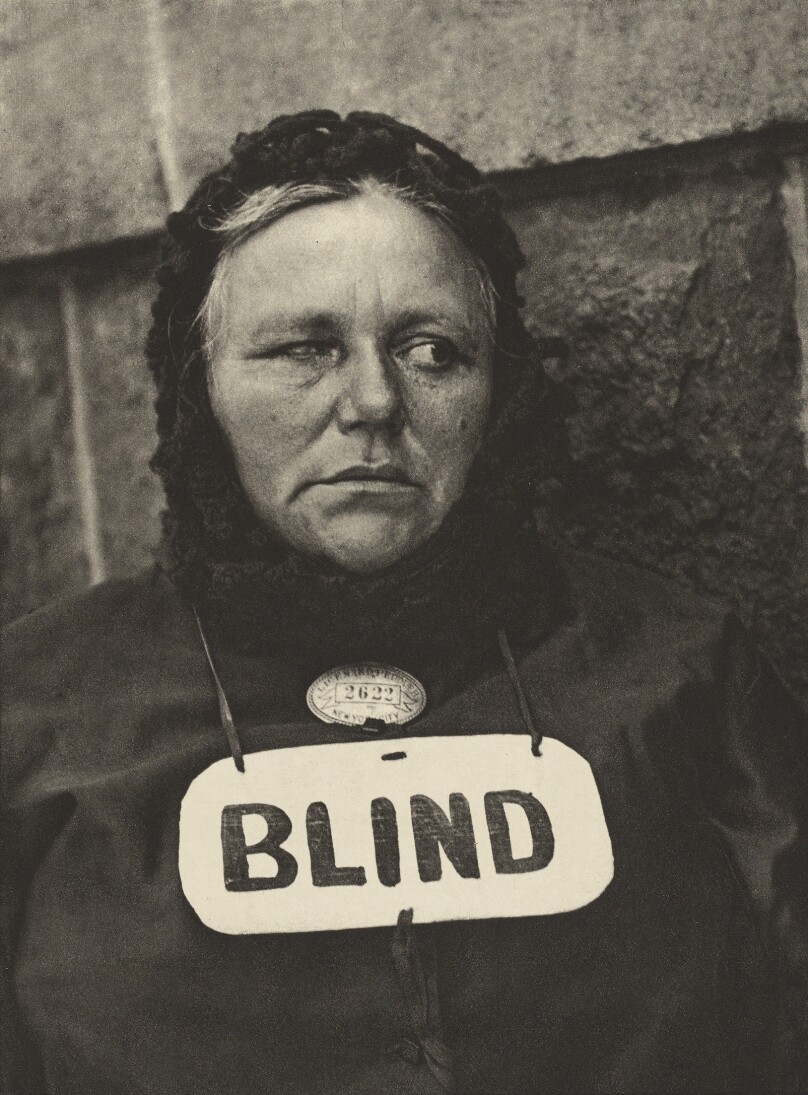 Photograph - New York [Blind Woman]
