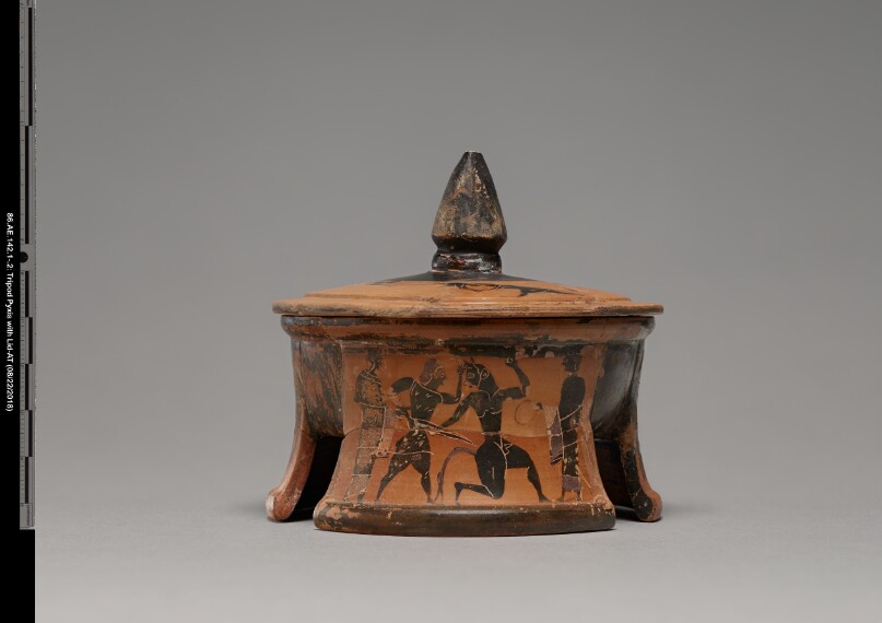 Attic Tripod Pyxis with Lid
