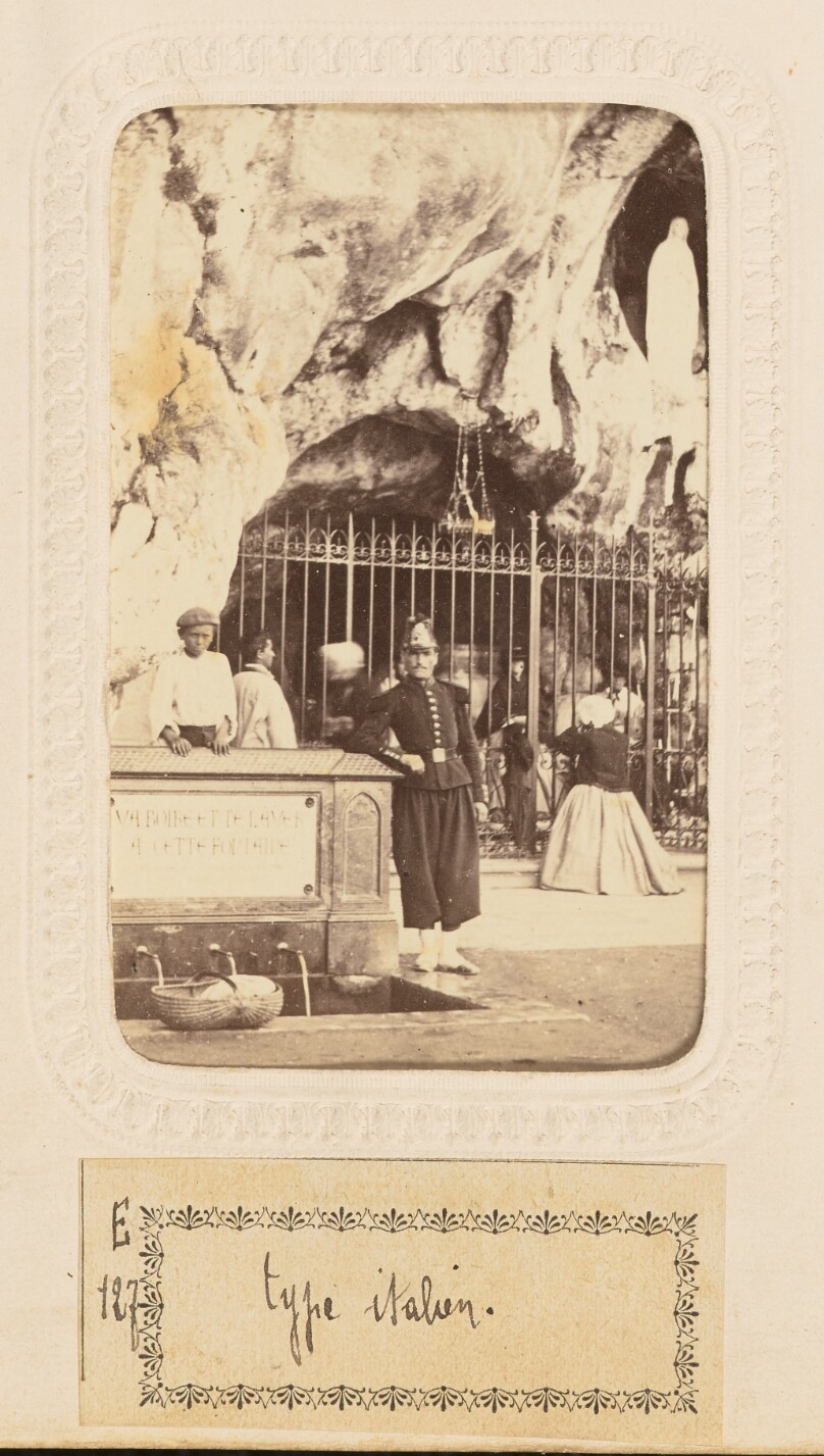 [Scene in front of Grotto of Massabielle]