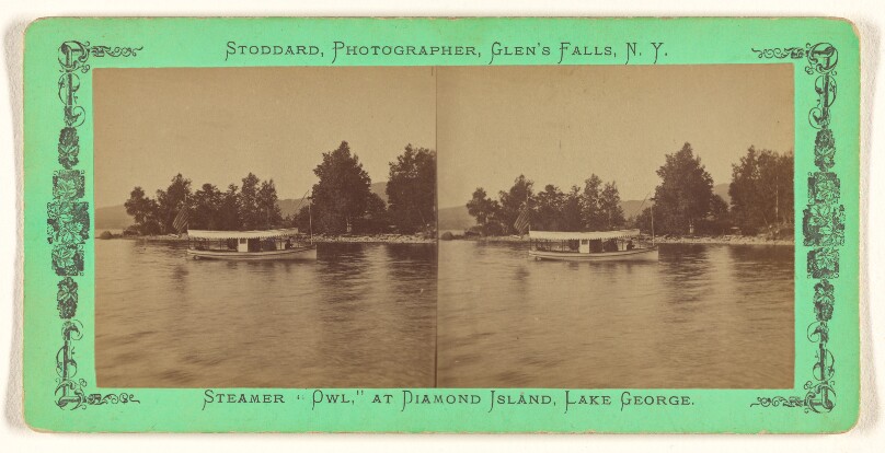 Steamer "Owl," at Diamond Island, Lake George.