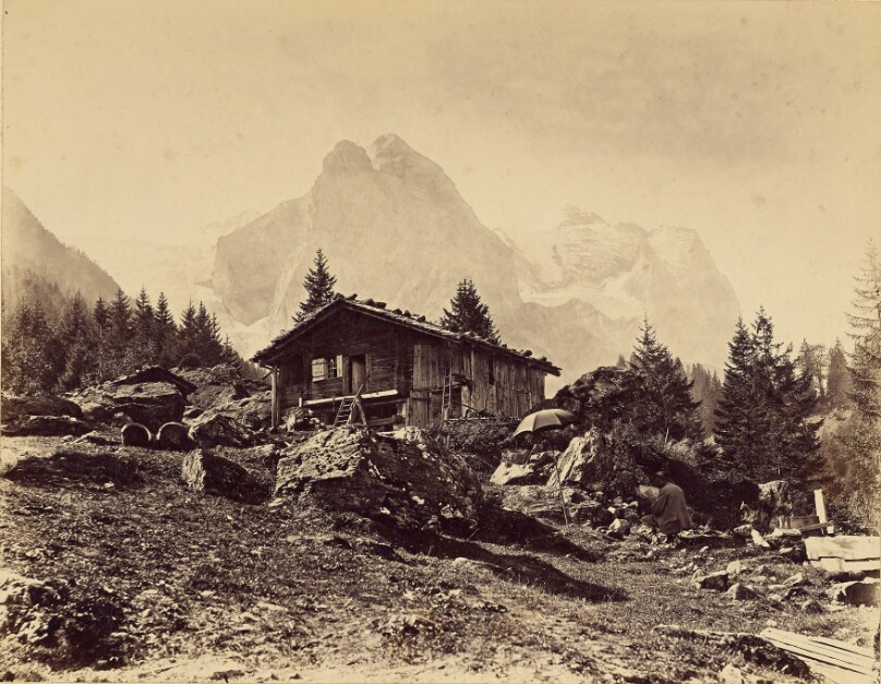 Wellhorn & Wetterhorn, a gauche glacier de Rosenlaui