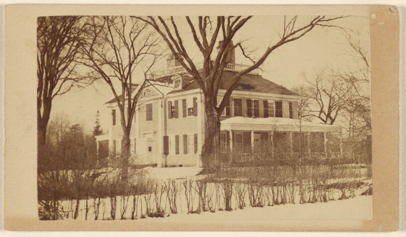 [Exterior of an unidentified house near Cambridgeport, Massachusetts]