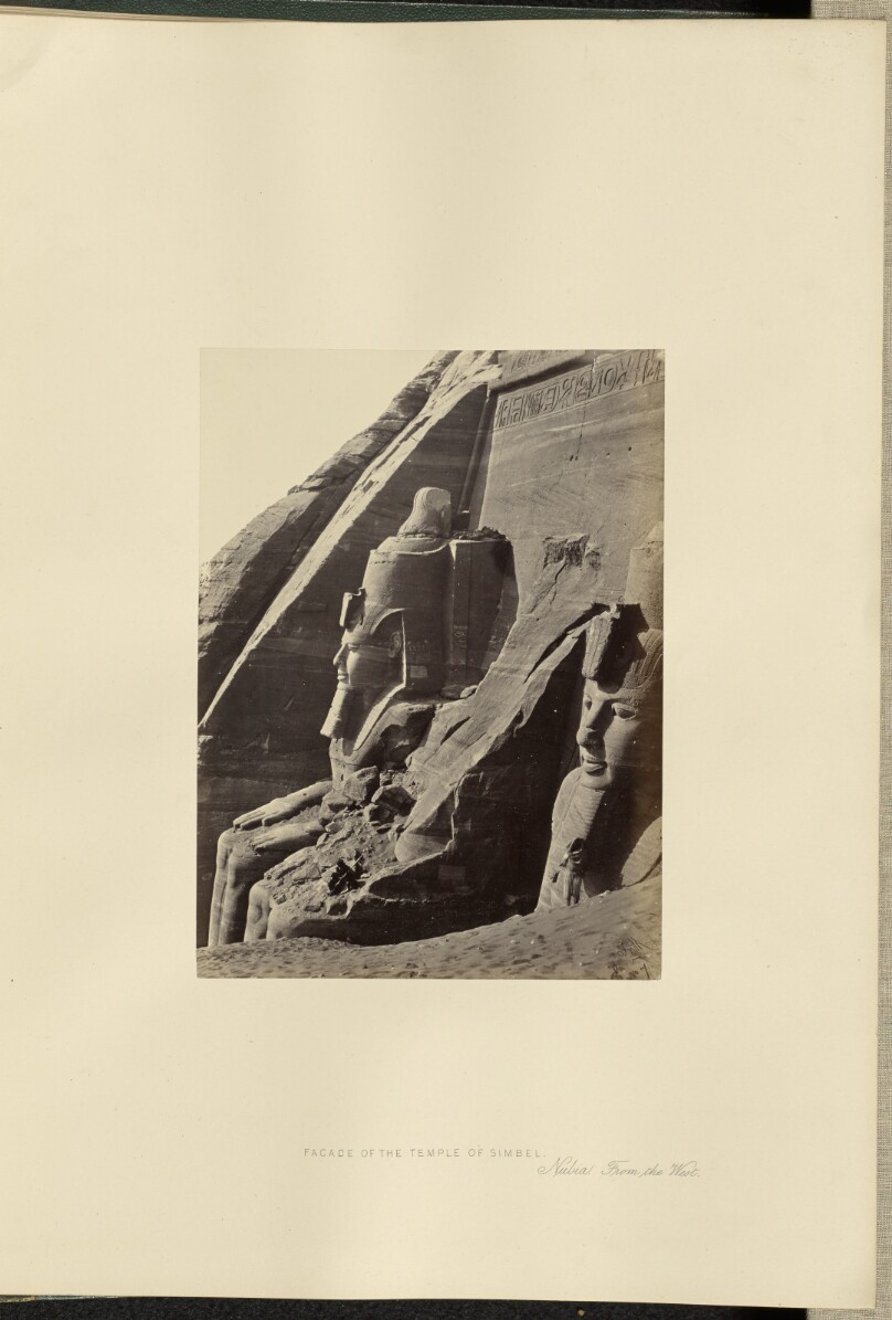 Facade of the Temple of Simbel, Nubia, From the West
