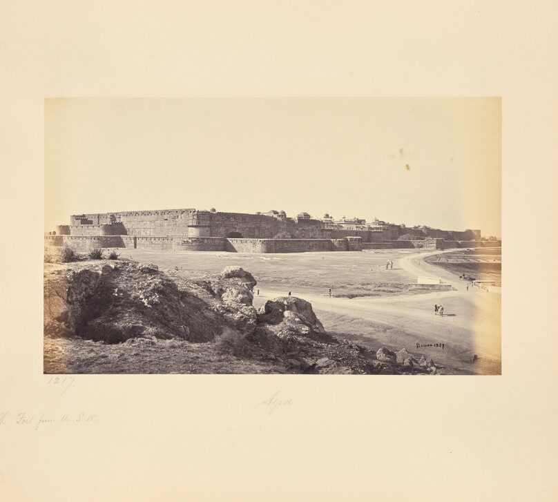 Agra; The Fort from the Southwest