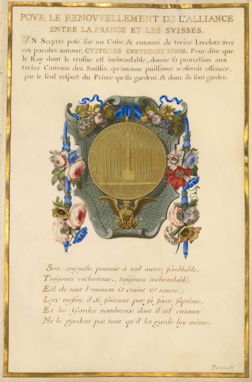 Escutcheon with a Medal