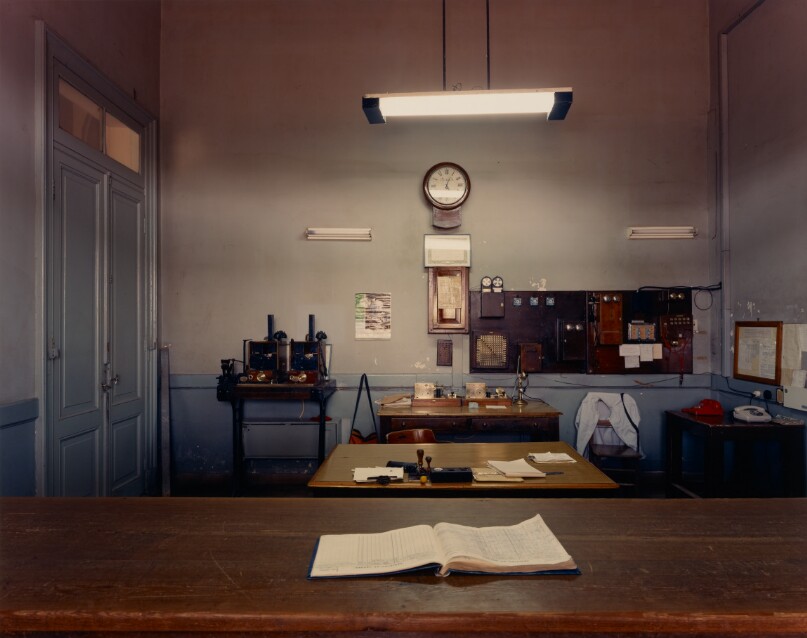 Telegraph Office at Main Railroad Station, San Luis, Argentina