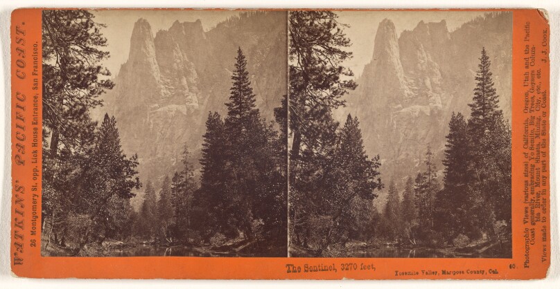 The Sentinel, 3270 feet, Yosemite Valley, Mariposa County, Cal.