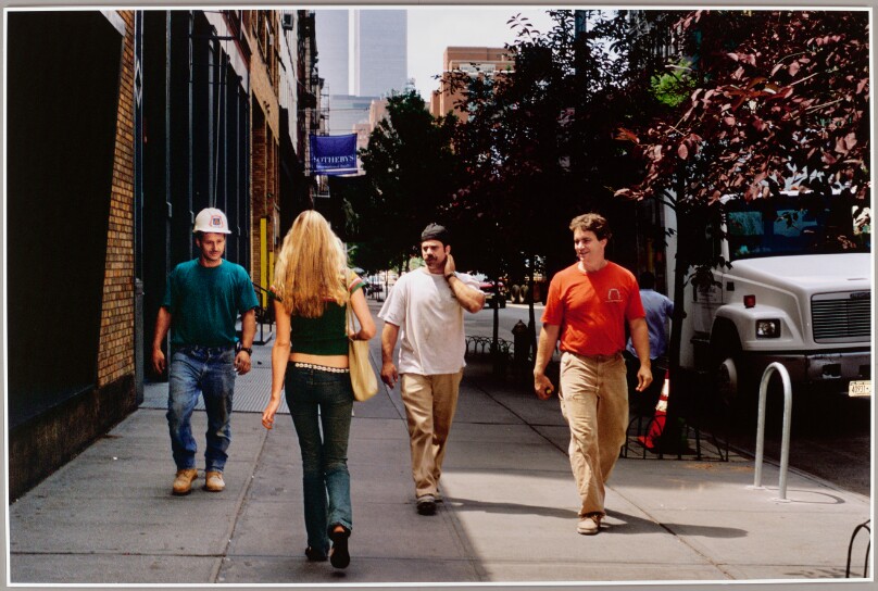 Model and actress Sara Ziff, 19, attracts attention, New York City, 2001.