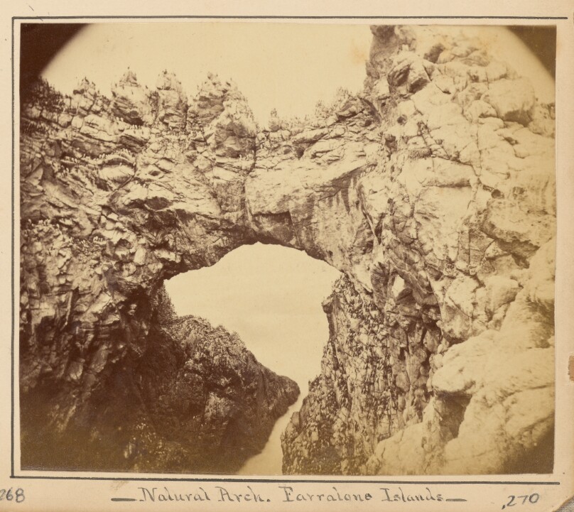 Arch at the West End, Farallone Islands, Pacific Ocean.