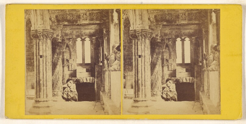 Interior of Roslin Chapel - the "Apprentice's Pillar."