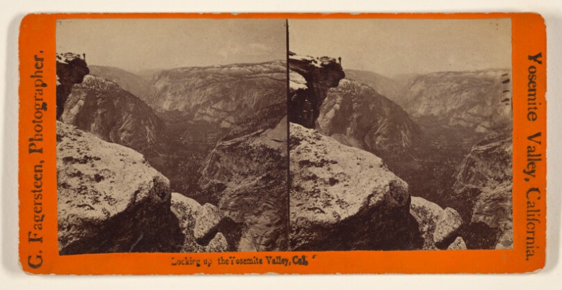 Looking up the Yosemite Valley, Cal.