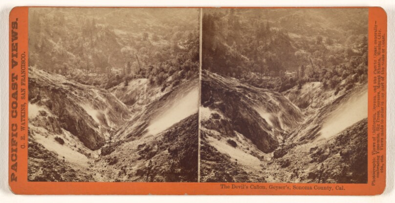 The Devil's Canon, Geyser's, Sonoma County, Cal.