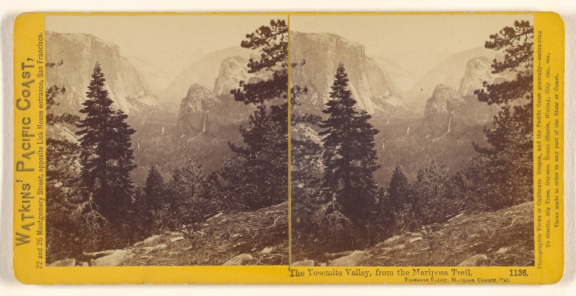 The Yosemite Valley, from the Mariposa Trail, Yosemite Valley, Mariposa County, Cal.