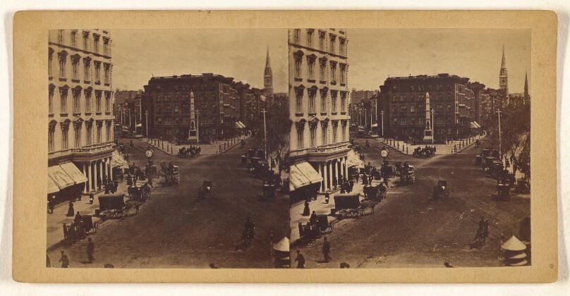 [5th Ave Hotel, Soldiers Monument, New York]
