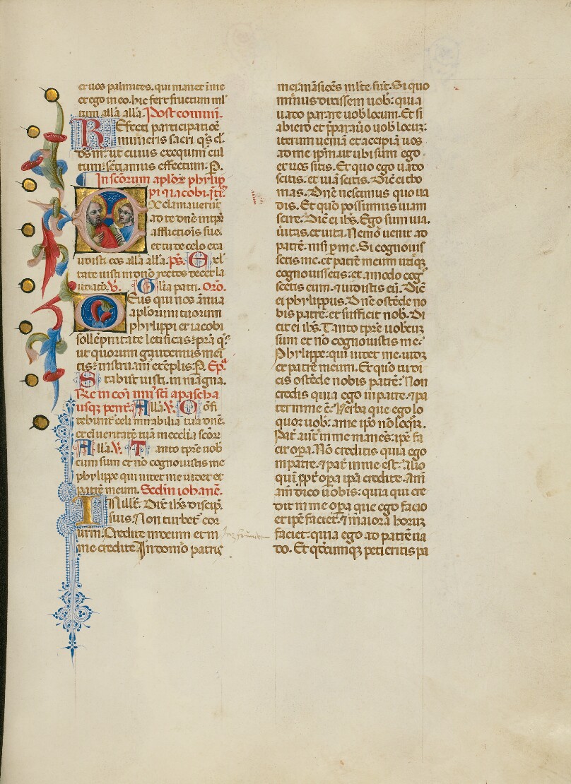 Initial E: Saints Phillip and James