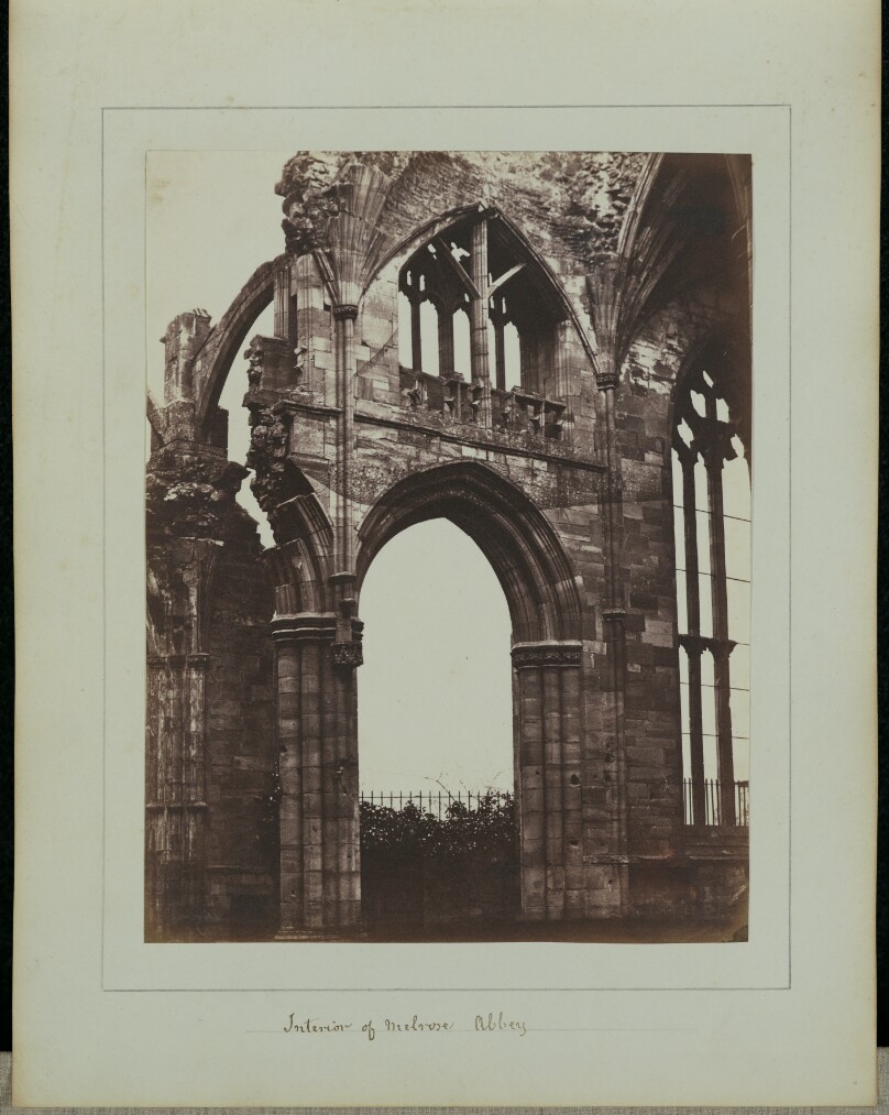 Interior of Melrose Abbey