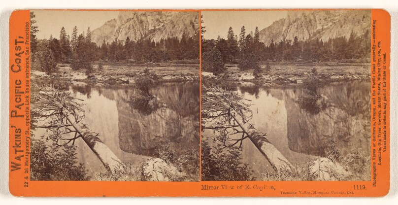Mirror View of El Capitan, Yosemite Valley, Mariposa County, Cal.